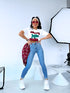 "HAWAII" DJ2614 denim pants - BLUE